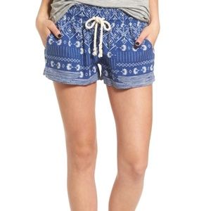Roxy oceanside printed shorts size m new with tags